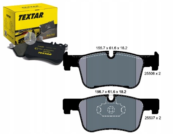 Textar  Brake pads bmw front 1 3 4 10- textar + collision assistant #34
