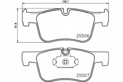 Textar  Brake pads bmw front 1 3 4 10- textar + collision assistant #34