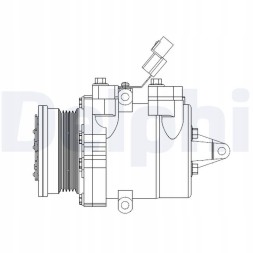 Delphi  Compressor klim.Mitsubishi colt 08- - delphi cs20534
