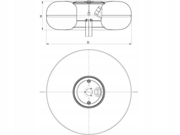 Bormech T10S Bormech 650/180 47l toroidal cylinder lpg inner tank 2026