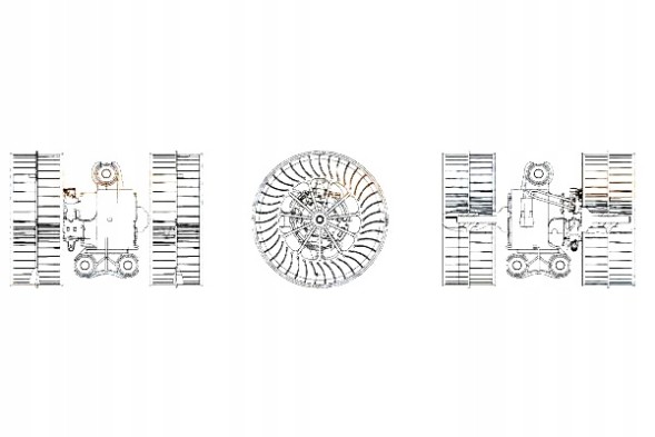 Hella 8EW 009 158-171 Fan mercedes vito 2003 - 2010 original