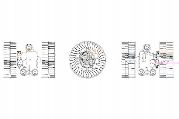 Hella 8EW 009 158-171 Fan mercedes vito 2003 - 2010 original