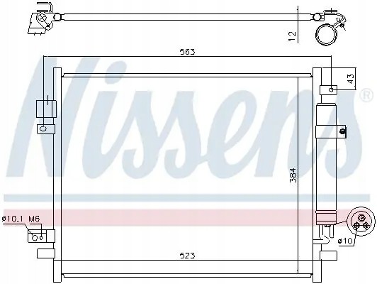 Nissens 940789 Condenser air conditioning cooler 940789 nissens