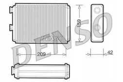 Denso DRR09070 (DEN) KFT220 FT6220 RA2110710 BR065 Denso heater (209x159x42) fiat doblo idea pun + driver's set #29