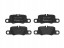 Brembo P 65 020 Brake pads rear porsche panamera