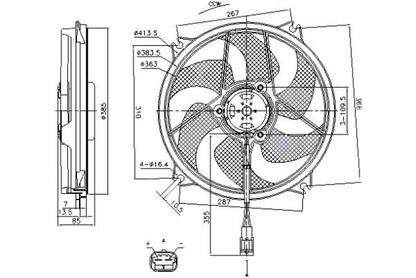 Nissens PRO/85790 NIS Citroen c4 c4 and c4 ii ds4 ds radiator fan + collision assistant #34