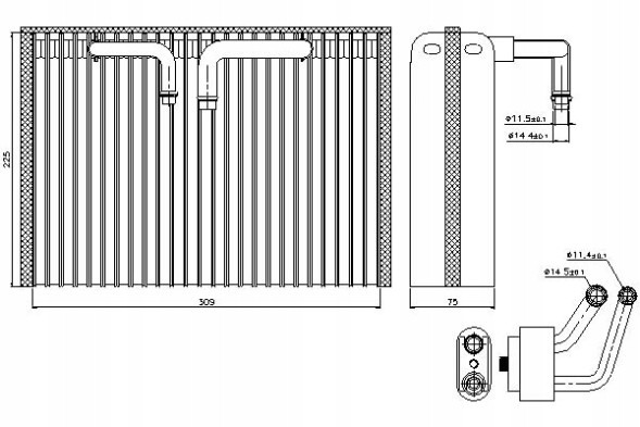 Nissens NIS92296(iMOTO) Air conditioning evaporator saab 9-5 1.9d-3.0d 09.97-12 + driver's essential #37