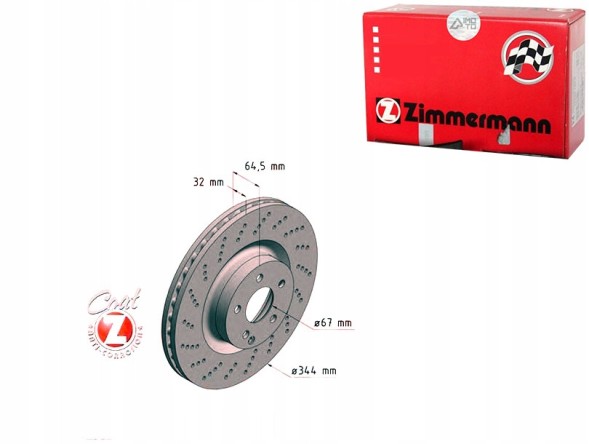 Zimmermann  Zimmermann brake discs front 400.5502.20 400.5502.20
