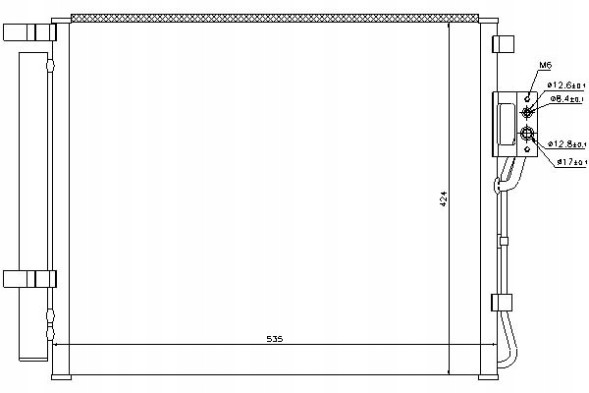 Nissens PRO/940209 NIS Air conditioning condenser hyundai santa fé ii 2.0d/2. + Collision assistant #34