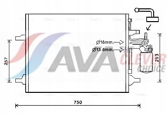 AVA Quality cooling VO5166D Volvo xc60 and 2.4 09- vo5166d ava ava quality cooling