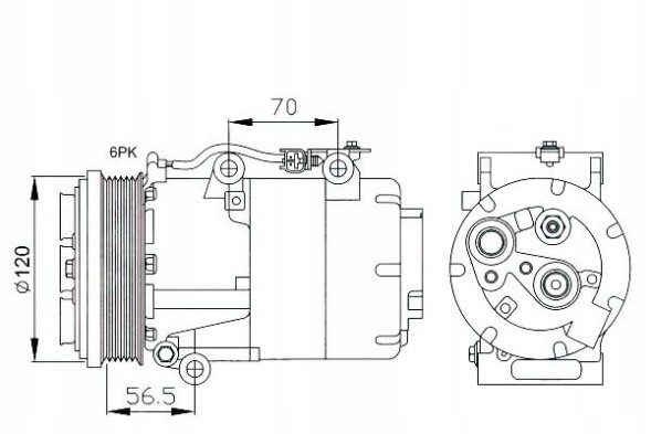 NRF 32250 Air conditioning compressor nrf