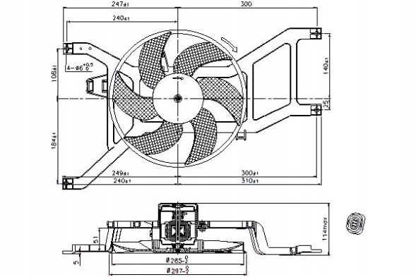 Nissens 85709/NIS Nissens radiator fan (with housing) dacia log + driver assistant #28