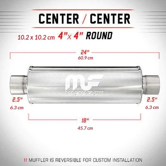 Magnaflow 10426 Silencer magnaflow 4" 2.5"/2.5" 63mm / 63mm usa 10426