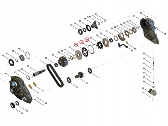 Ertons  Distribution box clutch discs atc35l atc45l bmw f12 f13 f01 f02 e84