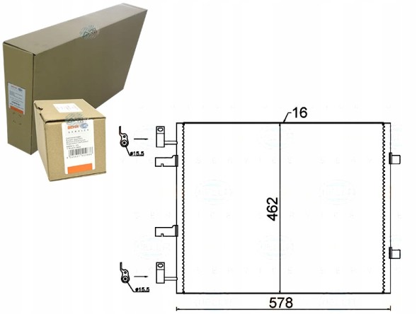 Behr Hella Service  Brh8fc 351 318-691 condenser behr hella 4417652 93 + driver assistant #33