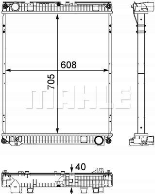Mahle  Cr784000p_m water cooler man tgl 02.05-