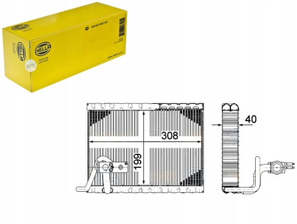 Hella  Hel8fv 351 331-501 air conditioning evaporator citroen d + driver assistant #33