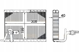 Hella Hel8fv 351 331-501 air conditioning evaporator citroen d + driver assistant #33
