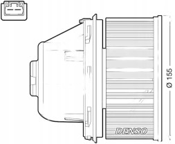 Denso DEA10053 Blower air supply fan dea10053 denso