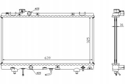 Nissens 647041/NIS Nissens engine cooler toyota paseo 1.5 08.95-0 + driver assistant #28