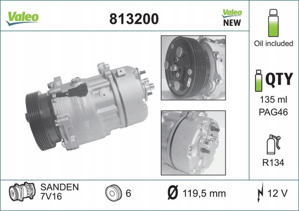 Valeo 813200 Air conditioning sprayer - valeo 813200