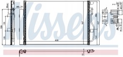 Nissens 940389 Condenser, air conditioning nissens 940389