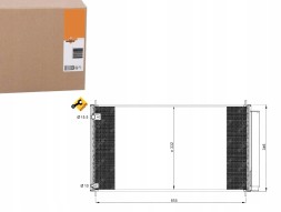 NRF  Air conditioning condenser toyota auris 2,0 d4d 07- n + driver's essential #37