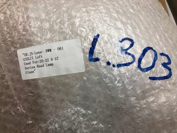 WOLLER L.169/303. Glass headlight lampshade left front for bmw 6 g32 lift 2020-2023