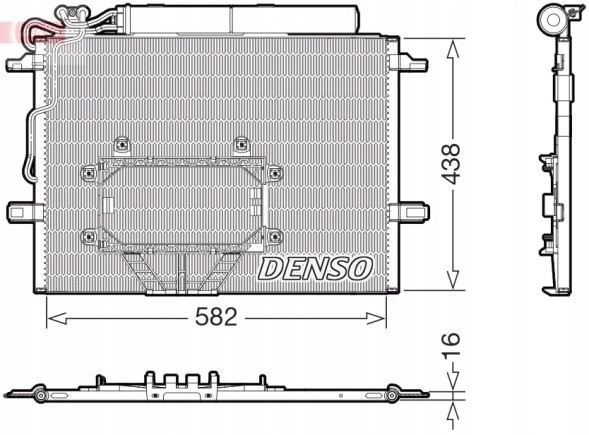 Denso DCN17065 Air conditioning condenser - denso dcn17065