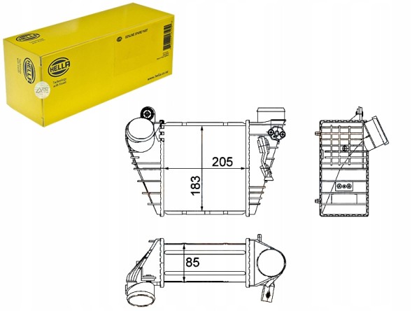 Hella  Hel8ml 376 700-704 intercooler vw golf 4/skoda oct + driver assistant #33
