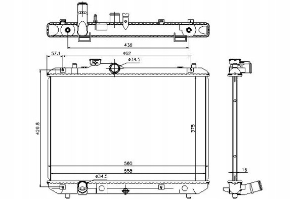 Nissens PRO/69400 NIS Engine cooler suzuki swift iii 1.3/1.5/1.6 02. + Collision assistant #34