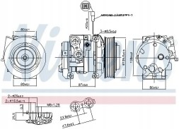 Nissens 890093 Compressor air conditioning compressor 890093 nissens