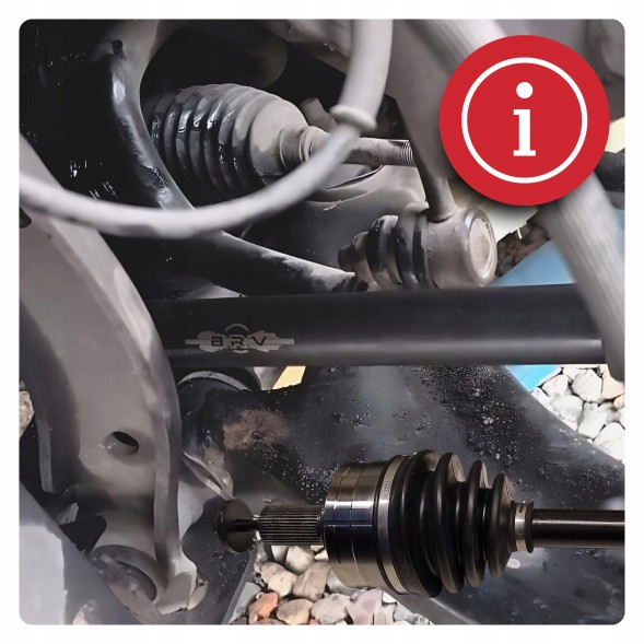 BRV  Half axle left volvo s60 iii (224) 2.0 t4 t5 t6 +awd automat 8b new