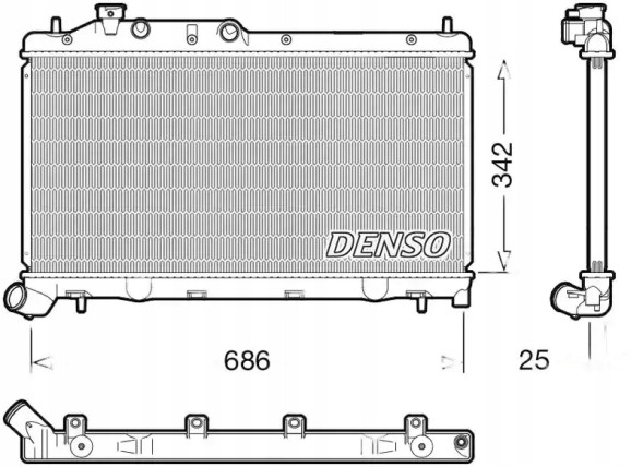 Denso DRM36026 Water cooler drm36026 denso