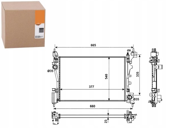 NRF PRO/53981 NRF Cooler peugeot bipper qubo fiorino 1,4 nrf + collision assistant #34