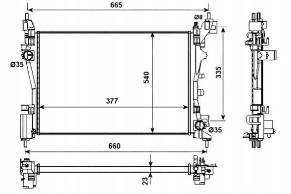 NRF PRO/53981 NRF Cooler peugeot bipper qubo fiorino 1,4 nrf + collision assistant #34