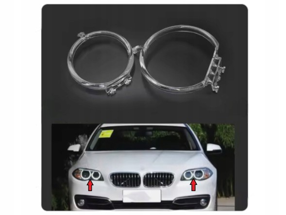 WOLLER H.169/499/A.+H.169/499/B. Rings right left front lamp xenon for bmw 5 f10 lift 2013-17