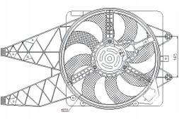Nissens NIS85569(iMOTO) Radiator fan (with housing) abarth grande pu + driver's essential #37