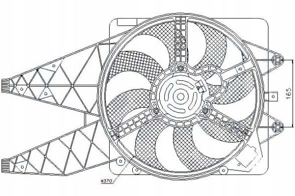 Nissens NIS85569(iMOTO) Radiator fan (with housing) abarth grande pu + driver's essential #37