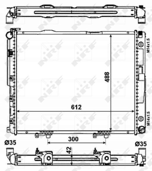NRF  Radiator, engine cooling system nrf 53786