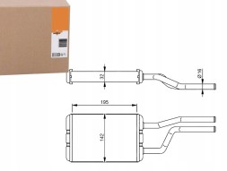 NRF NRF58358/RS1 Heater nrf 73457 53006326 + collision set #23
