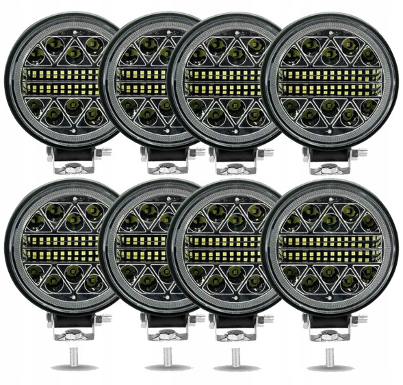 CHINA  8 Pcs strong led work lamp 102w car headlight searchlight 9-30v