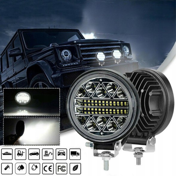 CHINA  8 Pcs strong led work lamp 102w car headlight searchlight 9-30v