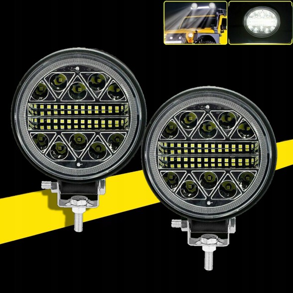 CHINA  8 Pcs strong led work lamp 102w car headlight searchlight 9-30v