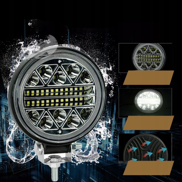 CHINA  8 Pcs strong led work lamp 102w car headlight searchlight 9-30v