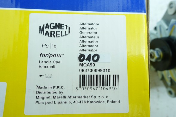 Magneti Marelli 063730099010 Alternator corsa a b kadett 1204015 1204007 1204149 1204343 tempra