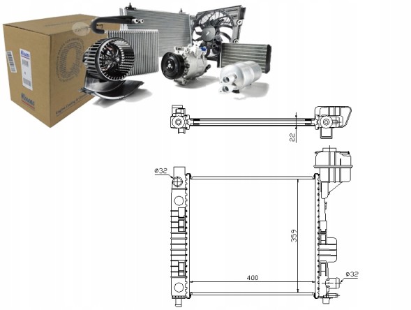 Nissens NIS62663(iMOTO) Engine cooler mercedes a (w168) 1.4/1.6 07.97 + driver's essential #37