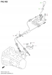 CHINA  Suzuki swift mk6 2005 - 2010 sx4 2006 - 2013 gear lever new