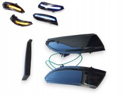 WOLLER YELLOW BLUE RENAULT Flashers dynamic mirrors for renault clio iv mk4 bh rs kh 2013 -16