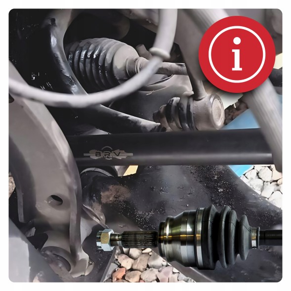 BRV B1589 Half axle left peugeot 4007 (vu) 2.2 hdi 4008 1.8 hdi awc manual new